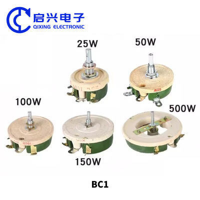 Quality High Power Ceramic Variable Wirewound Resistor Adjustable Rheostat 1K Ohm factory