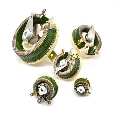Quality BC1 Variable Power Resistor Rheostat Round Disk Wirewound Adjustable Resistor 25W 50W 100W factory