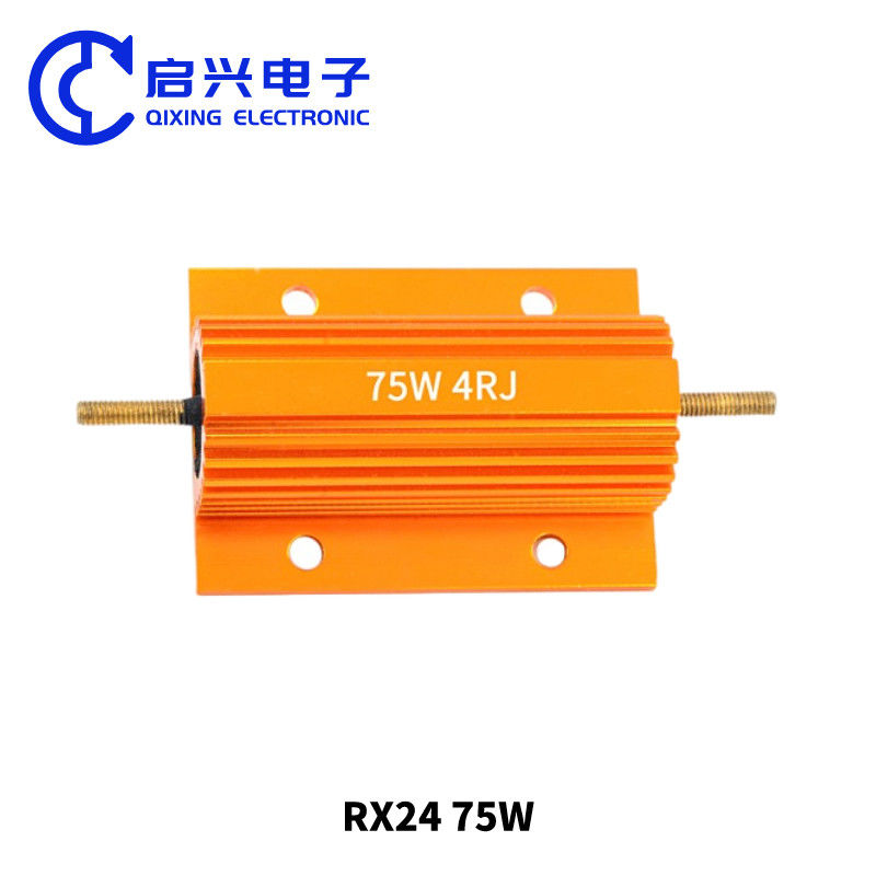 Unique Bargains 100W 5K Ohm Aluminum Shell Resistor Housing Resistor Housed Case Wirewound Resistors Power Resistor, 5 Pack