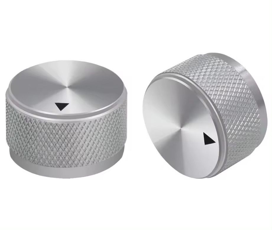 クリスタルメモリー Silver Aluminum Alloy Potentiometer Control Knob Volume
