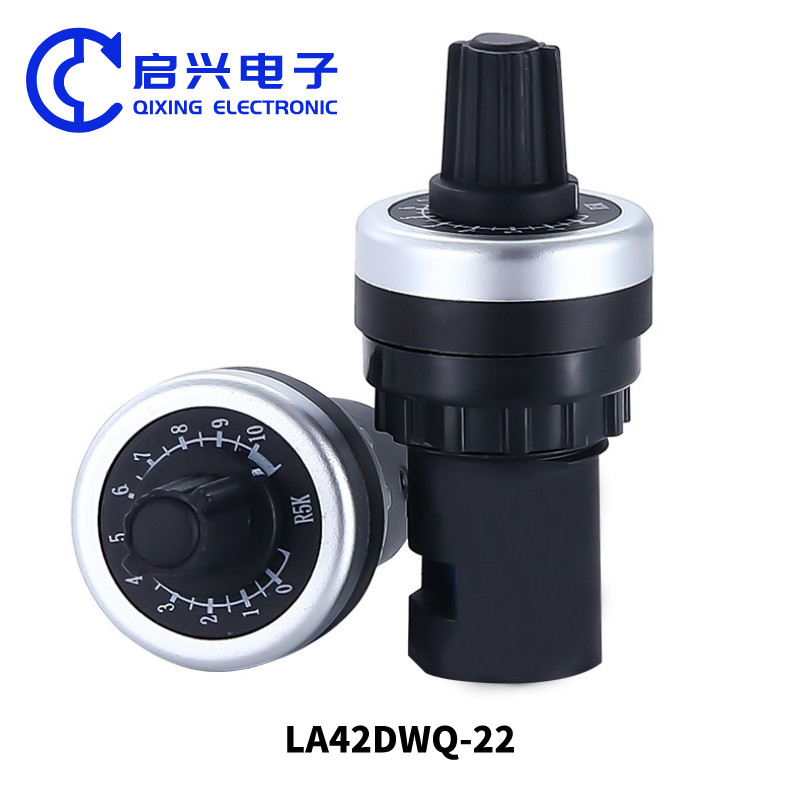 LA42DWQ Potentiometer 22mm 2 K Panel Mount VSD VFD voor Variabele Frequentie Converter Speed Drive Potentiometer