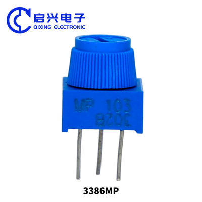 3386P-1-103 10K 1k 2k 5k 10k 20k 0.5W 1/2W PC Pins Through Hole Trimmer Potentiometer Cermet 1 Turn Top Adjustment