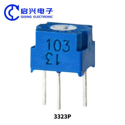 3323 Series Single Turn Metal Glass Glaze Trimmer Potentiometer with 10Ω~5MΩ Resistance Range ±10% Tolerance and 500V Withstand Voltage