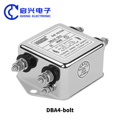 Screw Metal Case EMI Filter Single Phase Filter Low Pass 115/250vac DBA4