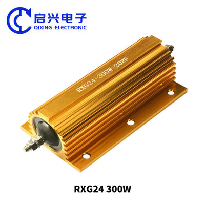 RX24 High Power Wirewound Resistor RXG24 300w 20 Ohm Gold Aluminium Case Heat Dissipation Resistor