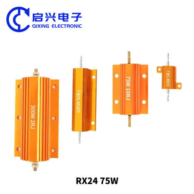 High Power Wirewound Resistor 250W With Gold Aluminum Shell