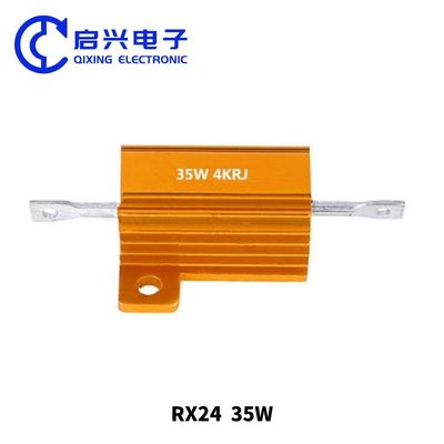 High Power Wirewound Resistor 25w Green Metal Aluminum Case Resistor