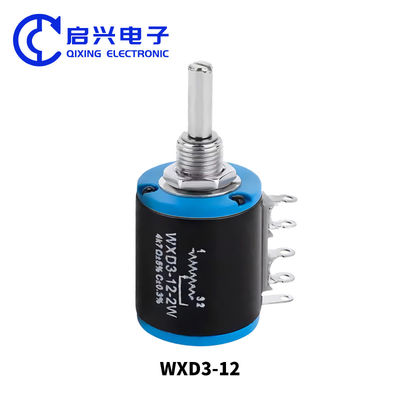 WXD3-12 Precision Multi Turn Wirewound Potentiometer Sliding Rheostat 5 Turn Adjustable Resistor