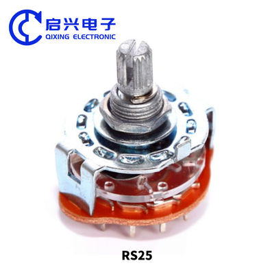 Free samples changeover angle 60 degree alpha rs25 25mm 2 3 4 5 6 7 8 9 10 1112 position rotary switch voltage selector