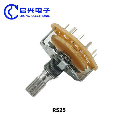 RS25 Industrial Potentiometer Rotary Switches 2 Pole 4 Position