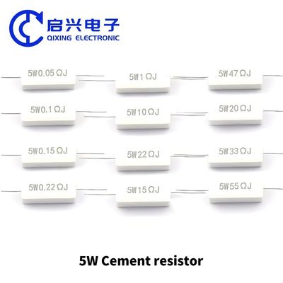 Ceramic Resistor 5W 10W 0.25R 0.5R 3R 27R 12R 100R 5% for High-Power Applications