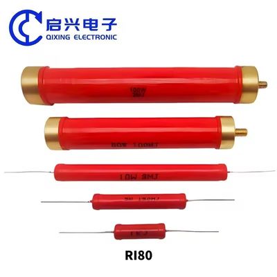 Ri80 10W 20W 30W 50W 100W 200W 300W 500W 1000W 100 Ohm Fixed Cylindrical High Voltage Resistors