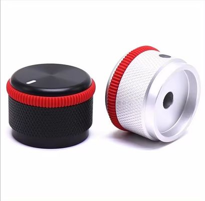 Blue 32x22 6mm Aluminum Solid Amplifier Stereo Volume Potentiometer