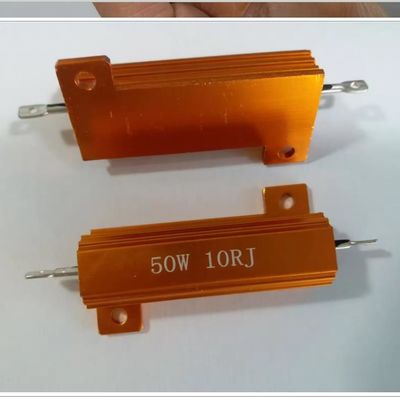 Wirewound Resistor 50w 10 Ohm 10rj RX24 Gold Aluminum Shell High Power Resistor