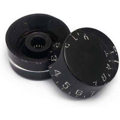 Black Electric Guitar Control Speed Tone Volume Knobs Replacement Parts