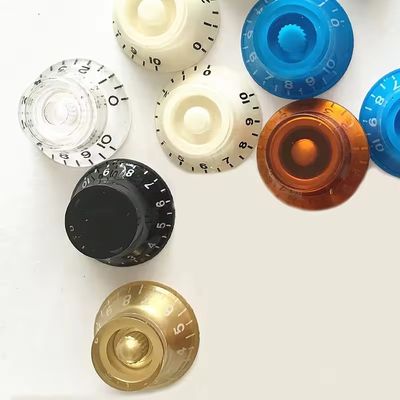 Electric Guitar Electric Bass Volume Tone Control Knobs Potentiometer Head ABS Multicolor Guitar Knob