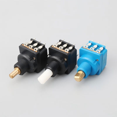 WH116AK Carbon Film Rotary Potentiometer With Push Switch For Electronic Instruments