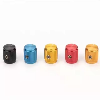 Solid Aluminum Alloy Guitar Knob Amplifier Volume Potentiometer Knob 6mm 6.35mm