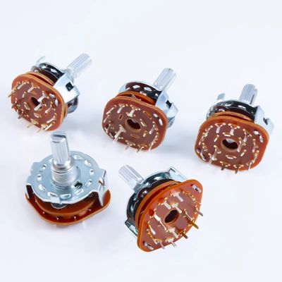 2pcs RS25 Rotary Selector Switch 1 Pole 11 Position 500V AC 1 MIN