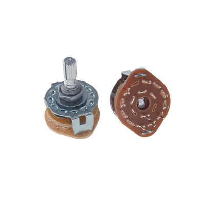 Performance Rotary Electrical Switches With N/A Rotation Angle And DC30V 0.3A Max. Current