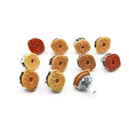 Highly Durable Rotary Switches 10 Durability Withstand Voltage 500V AC 1 MIN 1 Pole