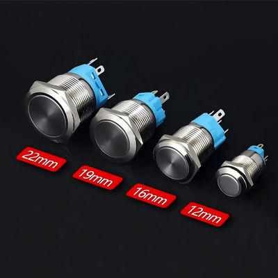 16mm Cut-out Size Lighting Push Button Switch with 1A Current Rating for Customizable Lighting Solutions