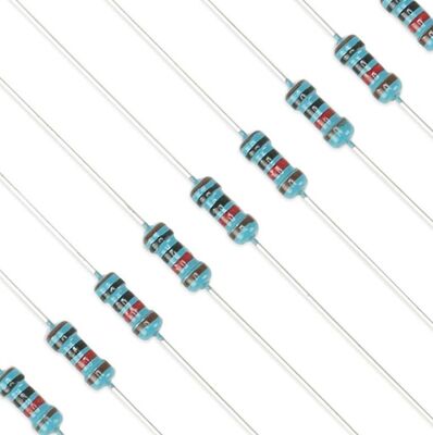 1/4W Metal Film Resistor with 1% Tolerance and RoHS Certification for Precision Applications