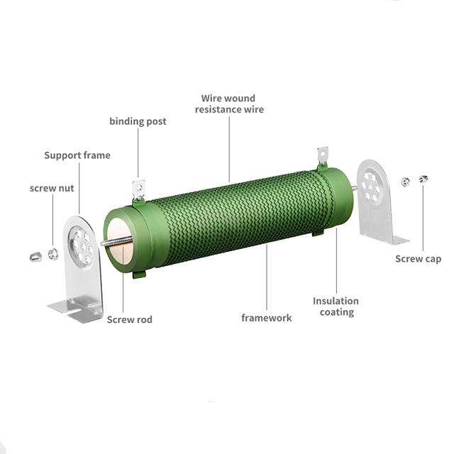 Adjustable Wirewound Resistors 100w High Voltage Ceramic Resistor