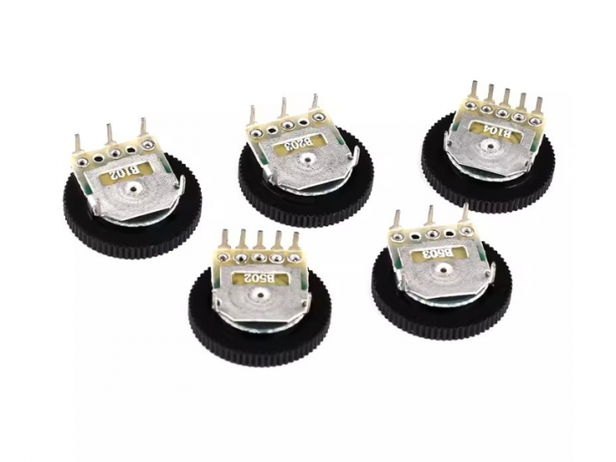 1K Ohm Dial Wheel Potentiometer For Audio Stereo Volume Switch Control ...