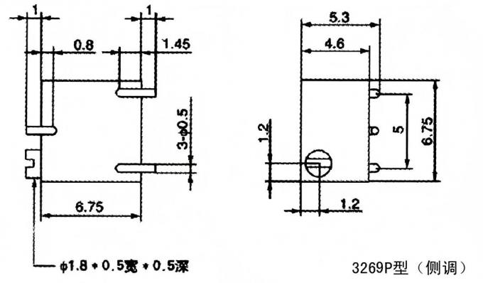 BONENS Series 3269 SMD Variable Resistor Trimming Potentiometer 15