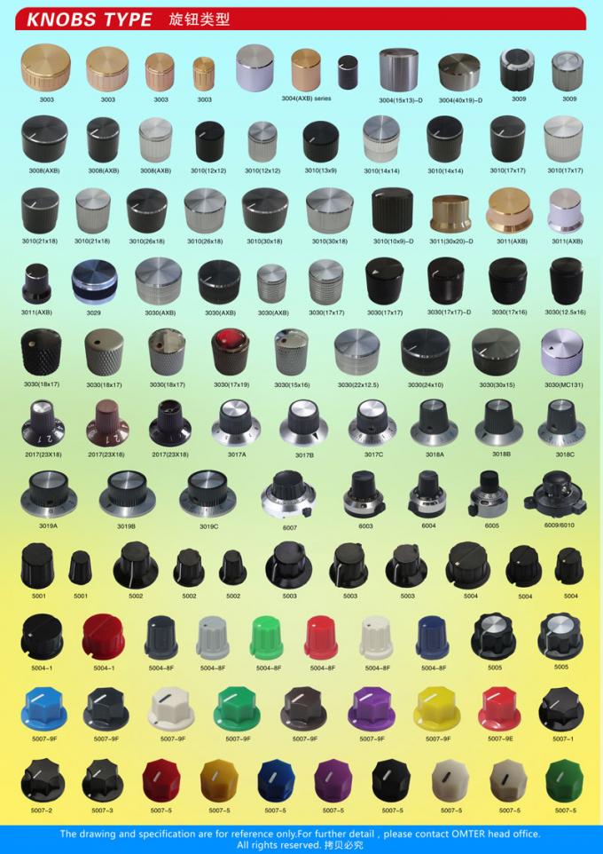 AG1 D Shaft 15X16mm Plastic Potentiometer Knobs Various Types Electronic Accessories 9