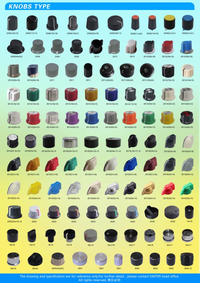 AG1 D Shaft 15X16mm Plastic Potentiometer Knobs Various Types Electronic Accessories 11