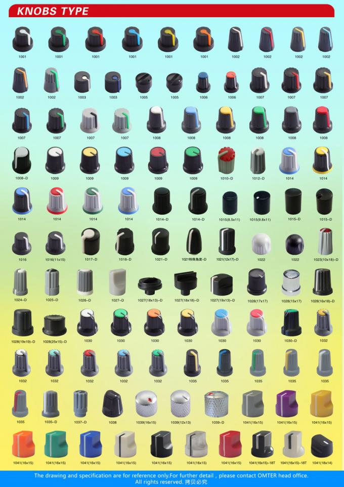 AG1 D Shaft 15X16mm Plastic Potentiometer Knobs Various Types Electronic Accessories 12
