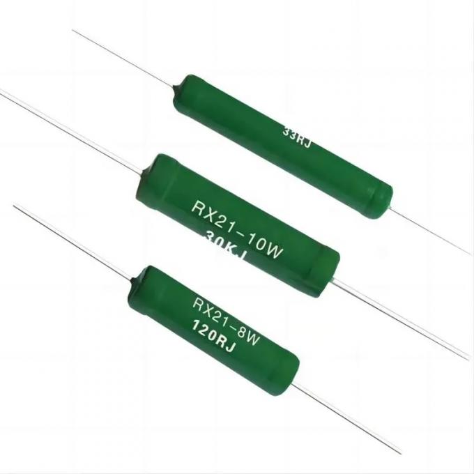 RX21 Green Paint High Precision Fixed Power cement Wirewound Resistor 0.5W 1W 2W 3W 4W 5W 6W 8W 10W 12W 0