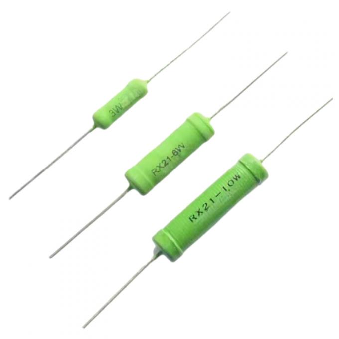 RX21 Green Paint High Precision Fixed Power cement Wirewound Resistor 0.5W 1W 2W 3W 4W 5W 6W 8W 10W 12W 2