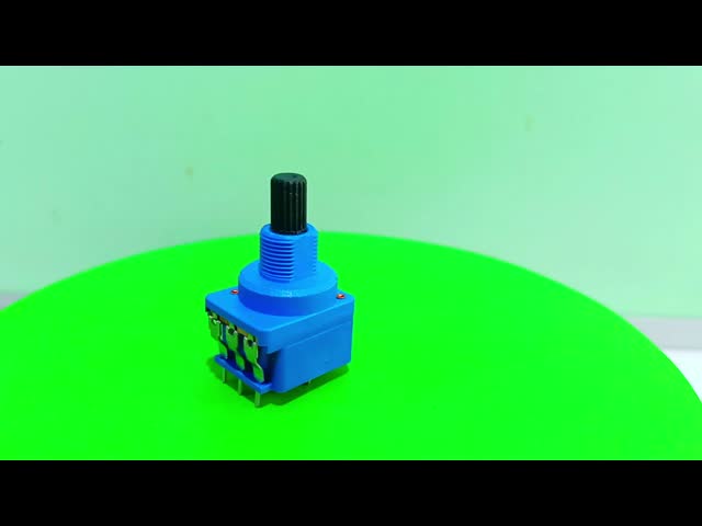 WH116AK Series Dimmer Dual Control Potentiometer B500K 5-pin With Rotary Switch Half Shaft Handle Length 16MM