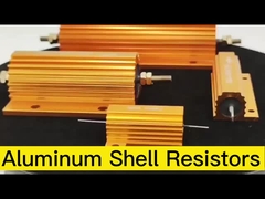 Gold aluminum shell wirewound resistor