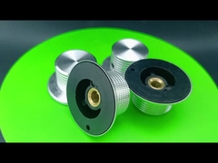 Silver Aluminum Knob 37mm Diameter With Number 0-10 Shaft Hole 6.4MM Knob