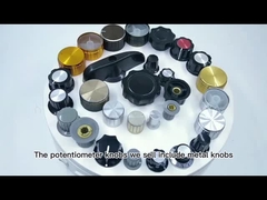 Black Silver Gold Potentiometer Amplifier preamplifier Audio Stereo Volume control knob replacement 