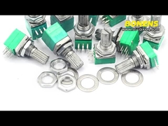 RK097N 15mm Handle 3 5 6 Pin Audio Shaft Sealed Potentiometer For Audio Amplifier Adjustment